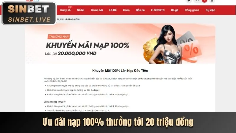 Cập nhật các chương trình khuyến mãi BetVN